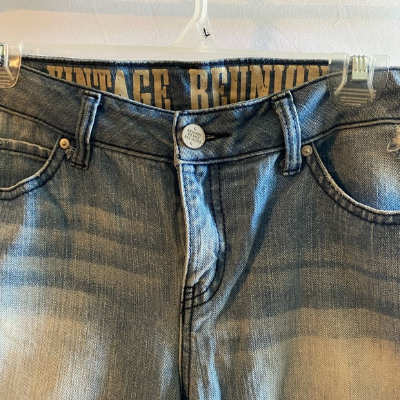 Vintage Reunion Women's Rewash Jeans Size 13 Denim Distresses Stretch - Picture 2 of 7